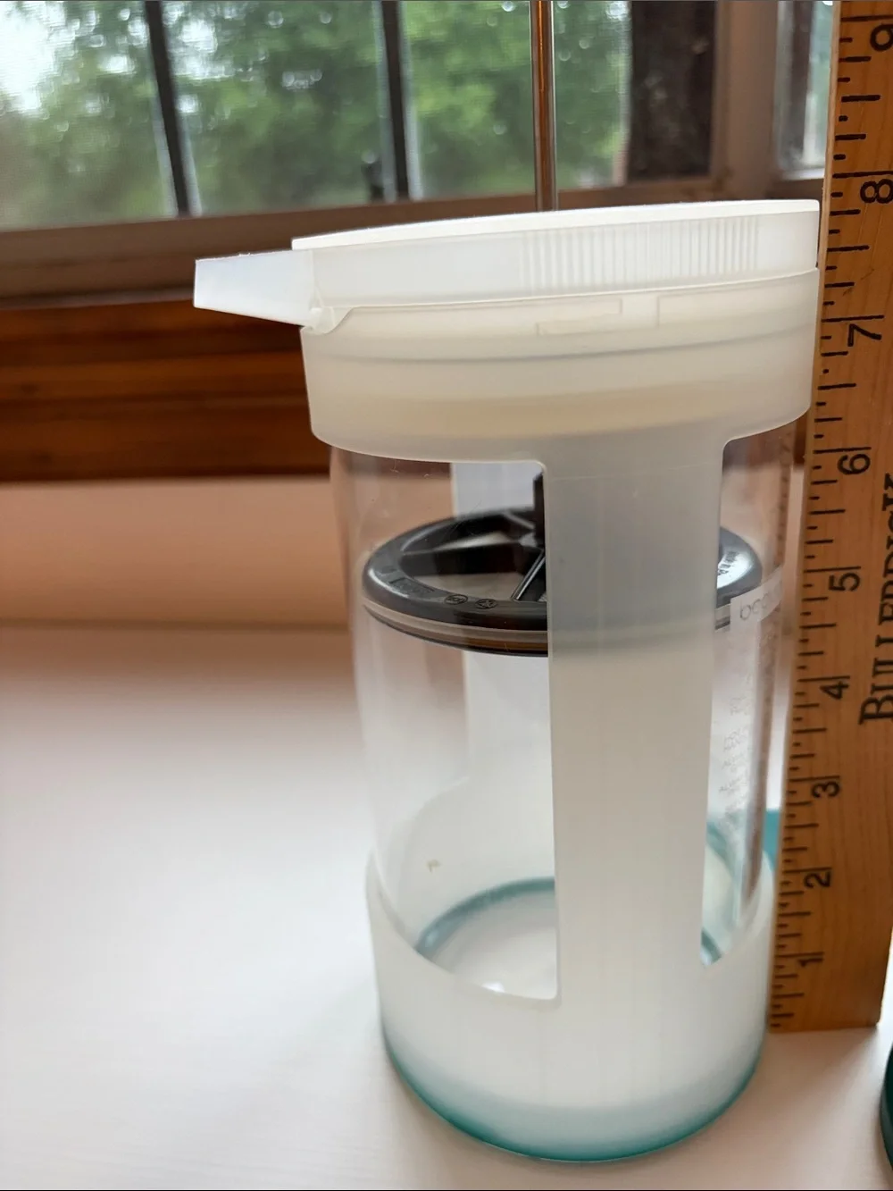 Bodum White & Teal Plastic French Press Cold Brew/Iced Coffee Maker